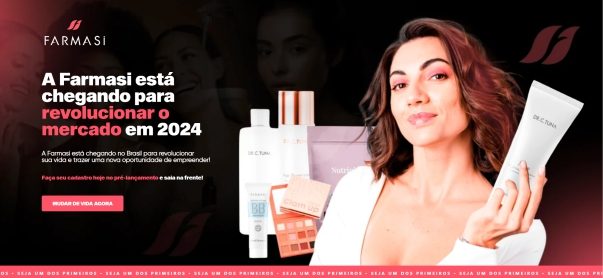 Landing page produtos de beleza